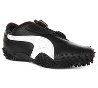 Puma Mostro Perf Men Elastic Hook&Loop Leather Trainers In Black White UK 7 - 11