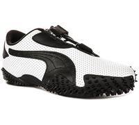 PUMA Mostro Perf Men's Elastic Hook-and-Loop Closure Trainers, White Black, 8 Women/6.5 Men