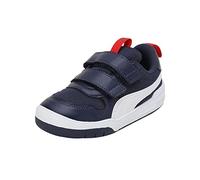 PUMA Multiflex Mesh V Inf Sneaker, Peacoat White-HIGH Risk RED, 6 UK Child