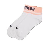 PUMA New Heritage Quarter Hosiery, White/Orange, 35-38
