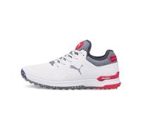PUMA New Mens LE ProAdapt Alphacat Love H8 Golf Shoes White/Ski Patrol-Pick Size, Puma White/Puma Silver/Ski Patrol, 8