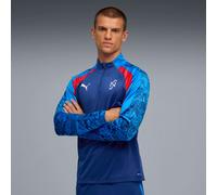 PUMA Neymar Jr Playmaker Quarter-Zip Football Top Shirt Men, Blazing Blue/White/Ultra Blue, size Large