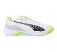 PUMA Unisex Adults NOVA Smash Tennis Shoe, PUMA White-Luminous Blue-Fizzy Apple-Shadow Gray, 6.5 UK