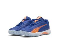 PUMA Nova Smash Sneakers for Men, Blue with Orange, 5 UK