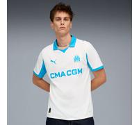 PUMA Olympique De Marseille 25/26 Home Jersey Men, White/Azure, size Large