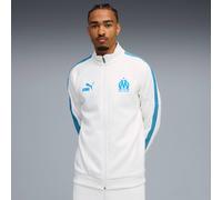 PUMA Olympique De Marseille King Anthem Jacket Men, White/Azure, size Small