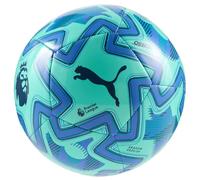 Puma Orbita Play Premier League Ball - Official PL Licensed Product, Machine Stitched 12 Panels, and Sizes (Electric Peppermint-Mountain Blue-PUMA Black, 4)