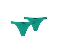 Puma Pack of 2 String Tanga Briefs Green