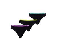 Puma Pack of 3 String Tanga Briefs Black