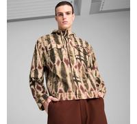 PUMA Palais Artisan Seersucker Jacket Men, Chocotart, size Medium