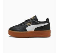 PUMA Palermo Elevata Leather Sneakers Women, Black/Gum, size 6