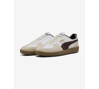 Puma Palermo Leather Shoes Light Beige Black White - 39