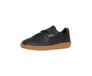 Puma Palermo Leather Trainers, Black/Gum - 3.5 UK