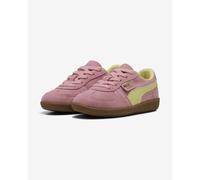 Puma Palermo Shoes Pink Lime Green Kids - 33