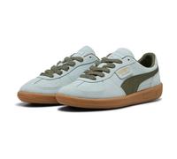 (Blue, 8 (Adults')) Puma Palermo Leather Peaceful Blue/Loden Green Trainers