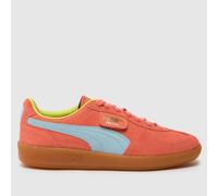 PUMA Palermo Trainers in Orange UK 3.5