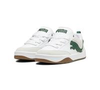 PUMA Park Lifestyle 45 White Vine Vapor Gray Green Sneakers