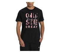PUMA Performance Slogan Short Sleeve tee T-shirt, Man, Black, XL