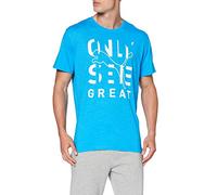PUMA Performance Slogan Short Sleeve tee T-shirt Man,Blue,S