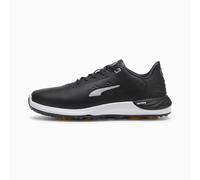 PUMA Men's PHANTOMCAT Nitro + Golf Shoe, Black Silver-Yellow Sizzle, 11 UK