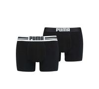 Puma Placed Logo Men's Boxer Underwear 2 Pack - Black