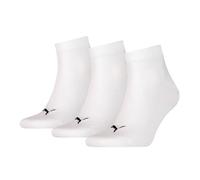 PUMA Unisex K-rey-pu502w2h 3p Quarter Plain Sock, White (White), 3 5 UK, White, 2.5-5 UK