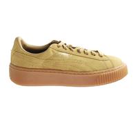 Puma Platform FL Womens Gold Trainers Leather - Size UK 5