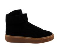 Puma Platform Mid OW Strap Leather Lace Up Black Womens Trainers 364588 03 Leather (archived) - Size UK 4