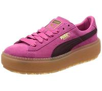 Puma Platform Trace Block Trainers Pink 6 UK