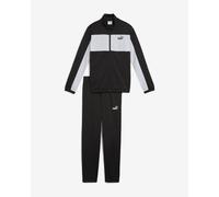 Puma Poly Colourblock Tracksuit black white Kids - 176