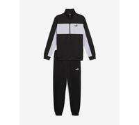 Puma Poly Colourblock Tracksuit black white - S