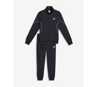 Puma Poly Piping Tracksuit Black White - XL