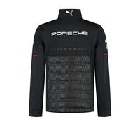 PUMA Porsche Motorsport Men's Team Hybrid Jacket with woven upper- and padded lower section for ultimate comfort - Black - Size: L