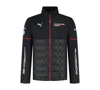 PUMA Porsche Motorsport Men's Team Hybrid Jacket with woven upper- and padded lower section for ultimate comfort - Black - Size: M