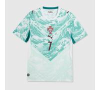 Puma Portugal 2026 Pre Printed Away Shirt Puma White Green Lagoon