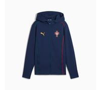 PUMA Portugal Casuals Full-Zip Hooded Jacket Youth, Persian Blue/Sunny Yellow, size 13-14 Youth