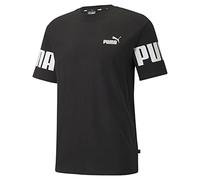 PUMA Power Colorblock Tee,Puma Black L