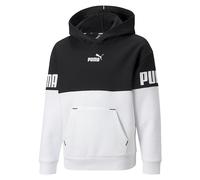 Puma Power Colour-Blocked Junior Hoodie Colour: Black, Size: 7-8 years