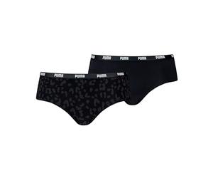 Puma Printed Hipster Hipster Panties, Black