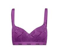 Puma Printed Sports Bustier Purple