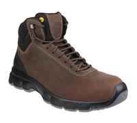 Puma Puma Mens Condor Mid Lace Up Leather Safety Boots - UK 7, Brown