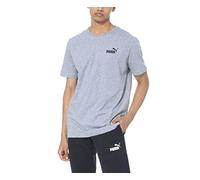 PUMA PUMJV Men ESS Small Logo Tee T Shirt - Medium Gray Heather, XXL