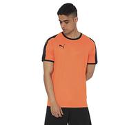 PUMA PUMJV|#Puma Men LIGA Jersey T Shirt - GOLDEN POPPY-Puma Black, M