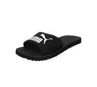 PUMA Unisex Purecat Slide Sandal, Black-White, 9 UK
