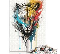 Puma Puzzle for Adults And Teenagers 500 Pieces Puzzle Adult Jigsaw Puzzle for Adults Puzzles 500pcs (52x38cm)