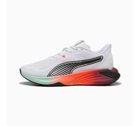 PUMA Pwr Hybrid Training Shoes, White/Glowing Red/Ruby Shimmer, size 8