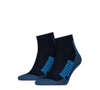 Puma Quarter, Navy/Grey/Strong Blue, 39/42 (Pack of 2)