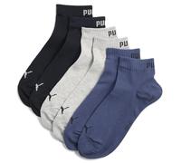 PUMA Quarter Recycled Cotton Plain Unisex Sock (Pack of 3), 43-46