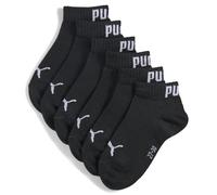 PUMA Quarter Recycled Cotton Sock (Pack of 3) Unisex Kids, Black/White, 35-38