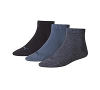 Puma Quarter Sock (3 Pairs), Denim - UK 6-8